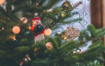 DECORATING PRE-LIT CHRISTMAS TREES WITH GARLANDS